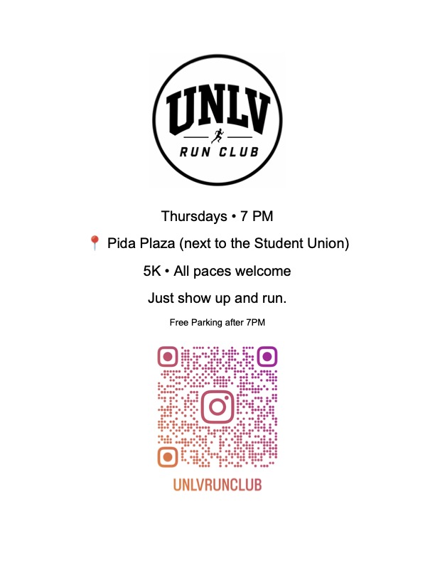 UNLV Run Club recruitment flyer